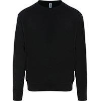 AWDis Men's Just Hoods Graduate Heavyweight Sweatshirt in Black | Size: XS