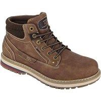 Route 21 Men's Eyelets Ankle Boots in Brown | Size: 8