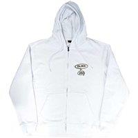 Blink 182 Men's Roger Rabbit Back Print Full Zip Hoodie in White | Size: Medium
