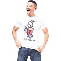 Xplicit Men's Bad Turkey Christmas T-Shirt in White | Size: Medium