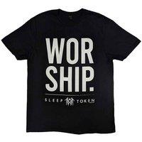 Sleep Token Men's Worship Back Print T-Shirt in Black | Size: Small