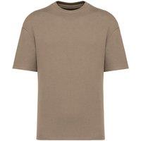 Native Spirit Men's French Terry T-Shirt in Medium Beige | Size: XL