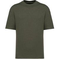Native Spirit Men's French Terry T-Shirt in Green | Size: XL