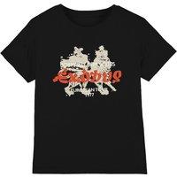 Bob Marley Men's Exodus European Tour 1977 Hi-Build T-Shirt in Black | Size: Medium
