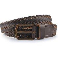 Jones Bootmaker Men's Ulrich Leather Belt in Dark Brown | Size: Large