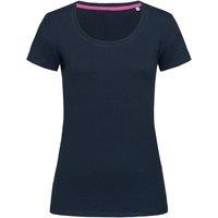 Stedman Stars Women's Stedman Claire Crew Neck Tee in Blue | Size: Large