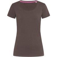Stedman Stars Women's Stedman Claire Crew Neck Tee in Dark Brown | Size: XL