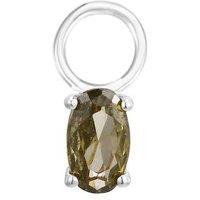 Gold Trip Women's August Birthstone Earring Charm in Silver