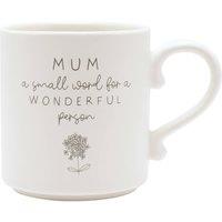 Moments Women's Mug With Inside Words Mum in White