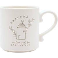 Moments Women's Mug With Inside Words Grandma in White