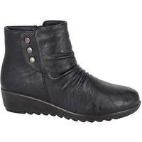 Boulevard Women's Zip Ankle Boots in Black | Size: 7
