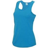 AWDis Cool Women's Moisture Wicking Girlie Tank Top in Blue | Size: 10