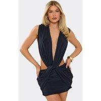 EGO Women's Sleeveless Cut Out Mini Dress in Black | Size: 8