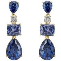 Latelita Women's Valentina Drop Earrings Gold Tanzanite in Blue