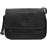 PRIMEHIDE Women's 'Orion' Leather Flap Over Bag in Black