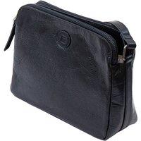 PRIMEHIDE Women's 'Orion' Leather Double Zipper Bag in Black