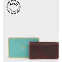 OSPREY LONDON Women's The Narissa Leather RFID Matinee Purse in Brown