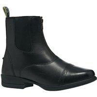 Moretta Women's Rosetta Leather Paddock Boots in Black | Size: 6