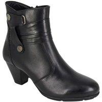 Cipriata Women's Claretta Leather Ankle Boots in Black | Size: 7
