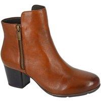 Cipriata Women's Cleope Leather Ankle Boots in Tan | Size: 8
