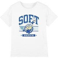 Minions Soft Serve Ice Cream Tennis Kids T-Shirt, White | Size: 5-6 Years
