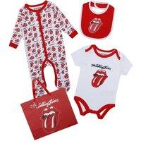 Amplified The Rolling Stones grow Set (Pack of 3) in White | Size: Newborn