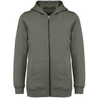 Native Spirit Full Zip Hoodie in Khaki | Size: 10-12 Years