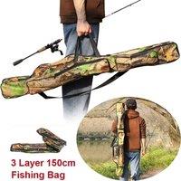 SPETLEK 3 Layer 150cm Folding Fishing Rod Holdall Bag | Size: 0-12 m
