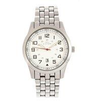 Elevon Men's Garrison Bracelet Watch with Date in White
