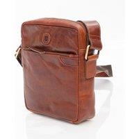 PRIMEHIDE 'Orion' Leather Men's Flight bag in Tan