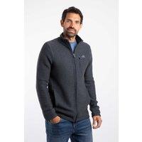 Weird Fish Men's Transom Full Zip Macaroni Sweatshirt in Navy | Size: Medium