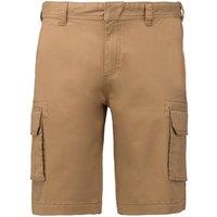 Kariban Men's Multi-Pocket Shorts in Camel | Size: 30R