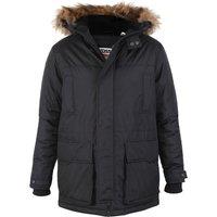 D555 Men's Lovett Kingsize Parka in Black | Size: 8XL