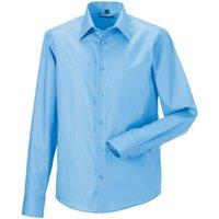 Russell Men's Ultimate Non-Iron Tailored Long-Sleeved Formal Shirt in Light Blue | Size: 16.5 in