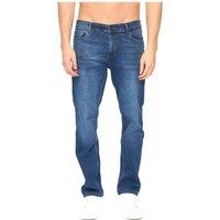 Duck&Cover Men's Elix Regular Straight Leg Comfort Stretch Denim Jeans in Mid Blue | Size: 32L