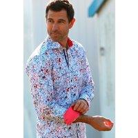 CLAUDIO LUGLI Men's Wild Bloom Print Shirt in White | Size: 4XL