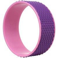 Living and Home 3D Yoga Wheel 30cm Purple Pink, Yoga Stretch & Massage Wheel in Pink