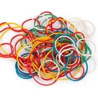 Bedsland 100g Coloured Elastic Bands Assorted Stretch Rubber Bands Pack