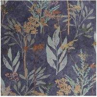 Superfresco Easy Solstice Navy Copper Floral Wallpaper | Size: 10000mm x 520mm