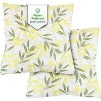 Gardenwize Pack of 2 Outdoor Leaf Print Scatter Cushions