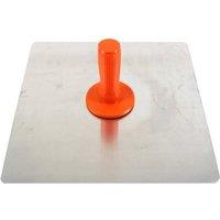 BARGAINS-GALORE 12 Inch Aluminium Plastering Hawk Rounded Corners Ideal For Builders in Metallic Silver