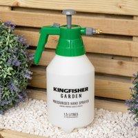 Samuel Alexander 1.5 Litre Hand Held Pressure Sprayer Bottle in White