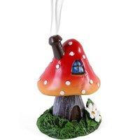 Lisa Parker Red Smoking Toadstool Incense Cone Burner