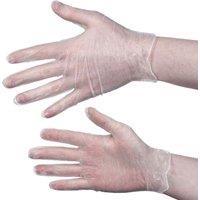 Aurelia Delight PD Clear Powdered Vinyl Gloves (Pack Of 100) | Size: Medium