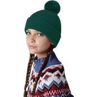 Beechfield Original Pom Pom Beanie in Bottle Green