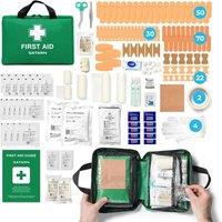 GATARN First Aid Kit Bag 320pcs Medical Emergency Travel, Home, Car, Taxi & Work in Green