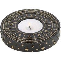Something Different Astrology Wheel Tealight Holder in Black