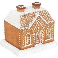 Something Different Gingerbread House Incense Cone Holder in Dark Brown