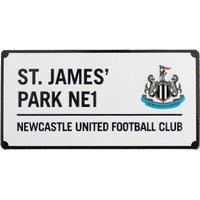 Newcastle United FC Street Sign Fridge Magnet in Black