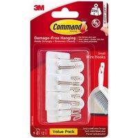 Command White Wire Hooks
